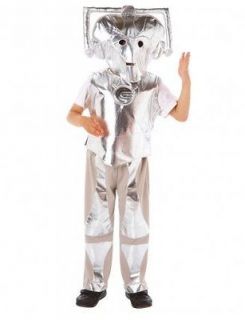 Christys Dress Up Doctor Who Cyberman Costume (3   5 Years)