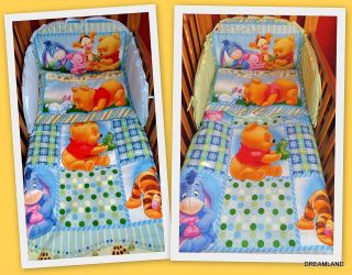 Nursery Baby COT/COT BED bedding set 5 piece.Disney Winnie The Pooh 