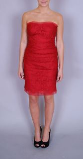 NWT $4315 DOLCE & GABBANA Red Lace Runway Dress IT 42  US 8