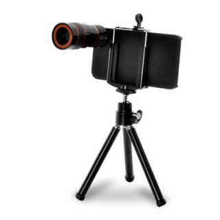 Hot sale! 8X ZOOM Optical Telescope Camera Lens + Mini Tripod Stand 