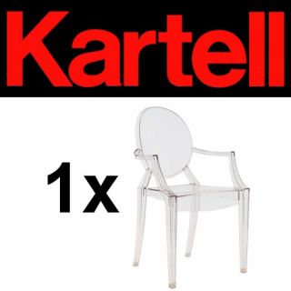 1x authentic kartell louis ghost chair starck crystal from germany