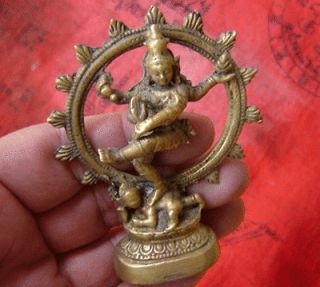 statue bronze shiva god dance hindu amulet from thailand returns