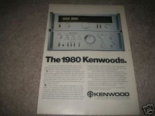 kenwood ka 7100 kt 750 0 amp tuner ad from 1978 nice  10 00 