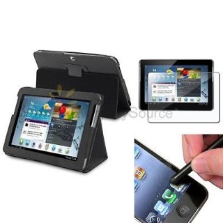   Leather Case+Blk Pen+LCD Pro For Samsung Galaxy Tab 2 10.1 P5100 P5110