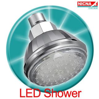   A2 Light Nozzle Water Sensor Control 3 Color LED Shower Head for Bath