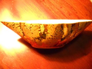 24 kt weeping bright gold bowl  40