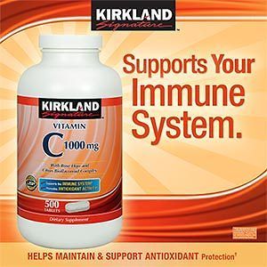 kirkland signature vitamin c 1000 mg 500 tablets