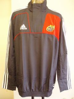 MUNSTER RUGBY 10/11 GREY WINDBREAKER BY ADIDAS XL BRAND NEW WITH TAGS