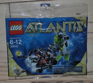 Lego Atlantis Submarine & Diver Figure Mini Set 30042 Limited Edition 