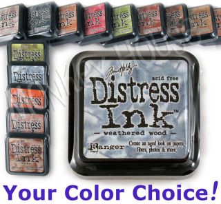 DISTRESS Tim Holtz INKPAD (COLORS P thru Z) ranger dye ink stamp pad 