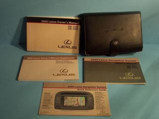 03 2003 lexus gs430 gs300 owners manual with navigation one