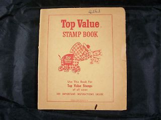 top value stamps saver book with stamps elephant time left