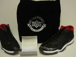 UDA Autographed MICHAEL JORDAN Air XI LE Low Black Nike Sneakers Shoes