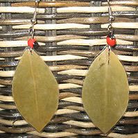 12 pair COCA LEAF EARRINGS WITH ALPACA SILVER & LEAVES OF THE COCA 