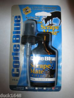Code Blue Scrape Mate 1 Ounce Spray Whitetail Buck Urine Deer 