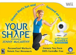   WITH CAMERA Nintendo Wii new Jenny McCarthy fitness exercise game