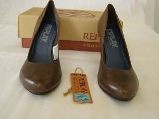 new replay lane leather brown women shoes us 8 5 er 39