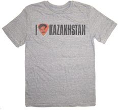 borat i love kazakhstan gray soft t shirt xl
