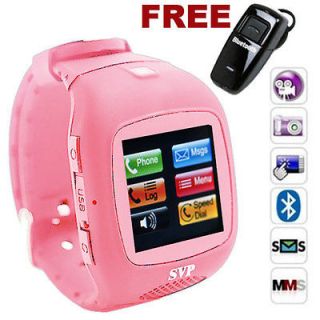 unlocked micro touch screen camera mp3 gsm watch cell phone