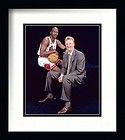 Michael Jordan, Larry Bird Custom Framed Basketball NBA.​