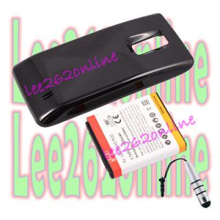   Battery+Dock cover for LG Spectrum VS920 Verizon+Stylus Silver