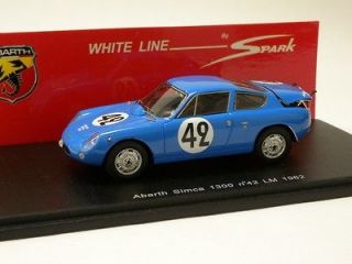 ABARTH SIMCA 1300 NO.42 LM 1962 SPARK MODELS 1/43 S1306