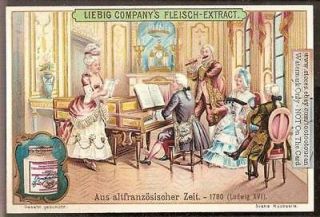 1780 rich french playing music nice c1903 card 