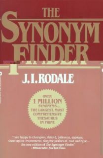 The Synonym Finder by J. I. Rodale, Laurence Urdang and Nancy LaRoche 
