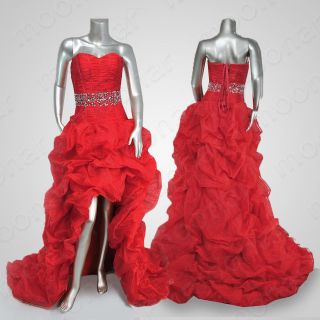   Dress Short front long Back Organza Flared Bottom Cocktail Party Gowns