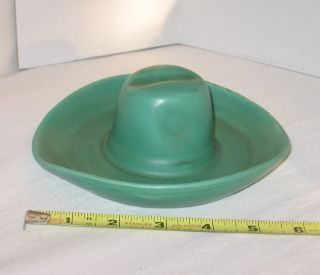 catalina island pottery cowboy hat in descanso green time left