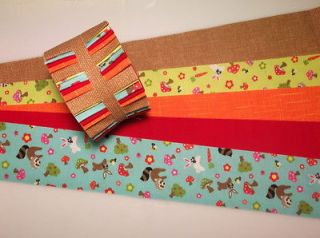 Forest Friends Jelly Roll Cotton Fabric Quilting 21 2.5 Strips 