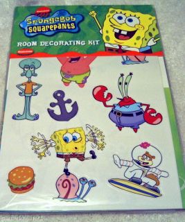 spongebob squarepants characters room decorating kit time left $ 13