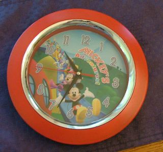 mickey mouse adventures wall clock  9 99