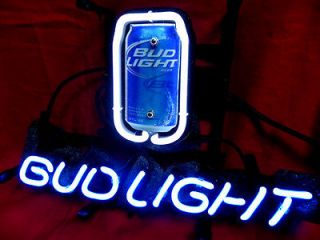 bud light neon light sign beer can from hong kong time left $ 99 00 