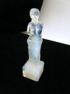  glass miniature figurine venus de milo signed expedited shipping