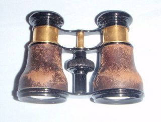 antique vintage binoculars lemaire fabt paris with case time left