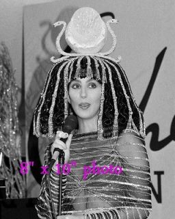 cher photo wearing bob mackie egyptian headress costume