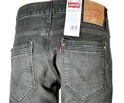 NEW TAG MEN LEVIS JEANS 527 SLIM BOOT CUT 32527 0002 Tainted Black