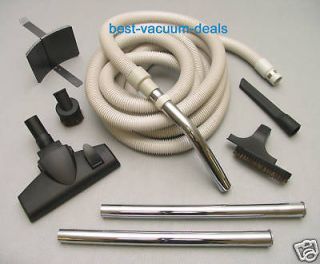 Deluxe Central Vacuum 35 foot Lightweight Hose Attachment VAC Set