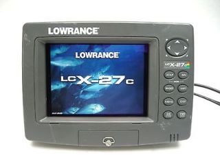 LOWRANCE LCX 27C COLOR SONAR LAKE FISH FINDER GPS RECEIVER FISHFINDER 
