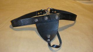 rare custom oberon design leather costume chastity belt time left