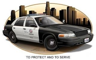 los angeles lapd police car muscle car tshirt free more