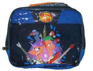 phineas and ferb lunch bag school lunch box insulated time