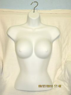 new busty female mannequin torso form white time left $