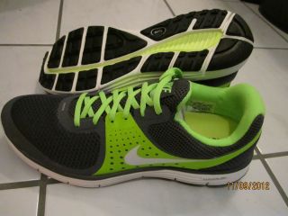 Nike Lunarswift + 4 man dark gray/lime green shoes Brand New