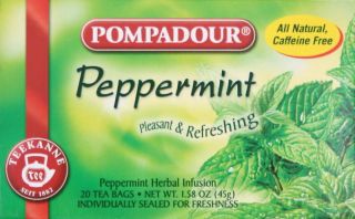 pure peppermint tea bags teekanne pompadour 4 boxes  16 04 