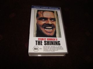 the shining jack nicholson vhs video from australia time left