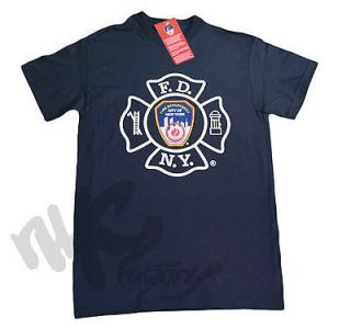   NAVY FDNY T SHIRT FIRE DEPT NEW YORK CITY OFFICIAL NEW PRINT STYLE