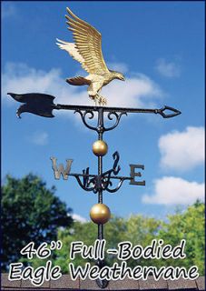   EAGLE SHIPS in 1 DAY 46 WEATHERVANE FULL BODIED   INCLUDES ROOF MT