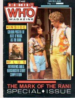 doctor who magazine 103 colin baker mark of the rani